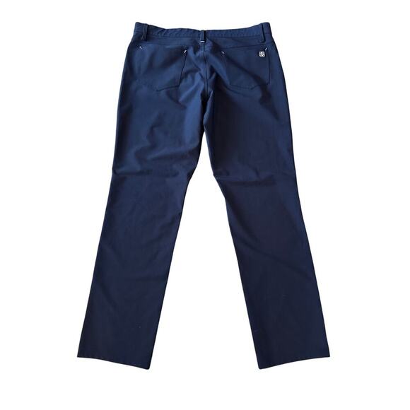 FootJoy FJ Athletic Performance Golf Pants Size 38 x 34 Mens 5 Pocket Style Blue - Picture 2 of 10